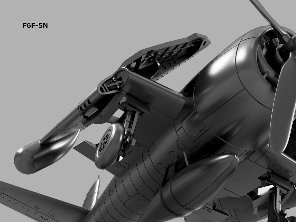 【2025年08月更新】【STLデータ】1/350 F6F-3/3N/5/5N ヘルキャット Hellcat