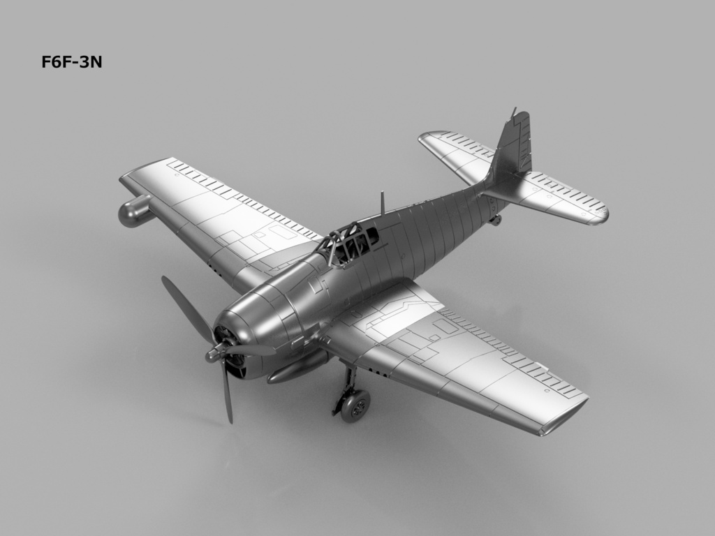 【2025年08月更新】【STLデータ】1/350 F6F-3/3N/5/5N ヘルキャット Hellcat
