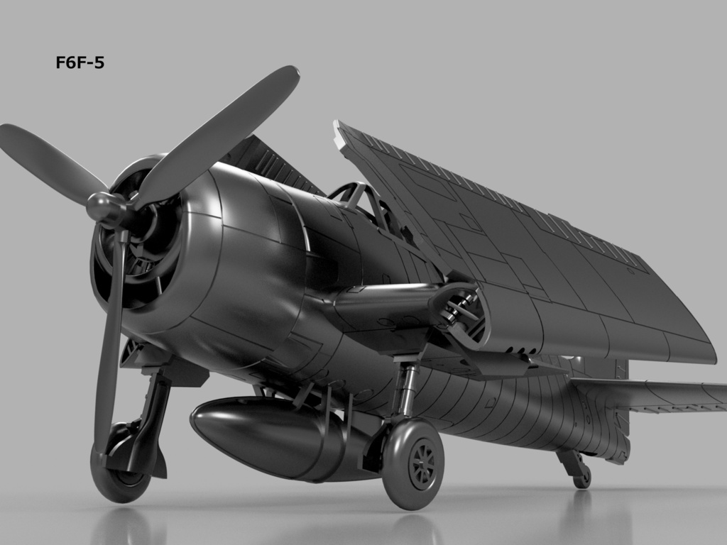【2025年08月更新】【STLデータ】1/350 F6F-3/3N/5/5N ヘルキャット Hellcat