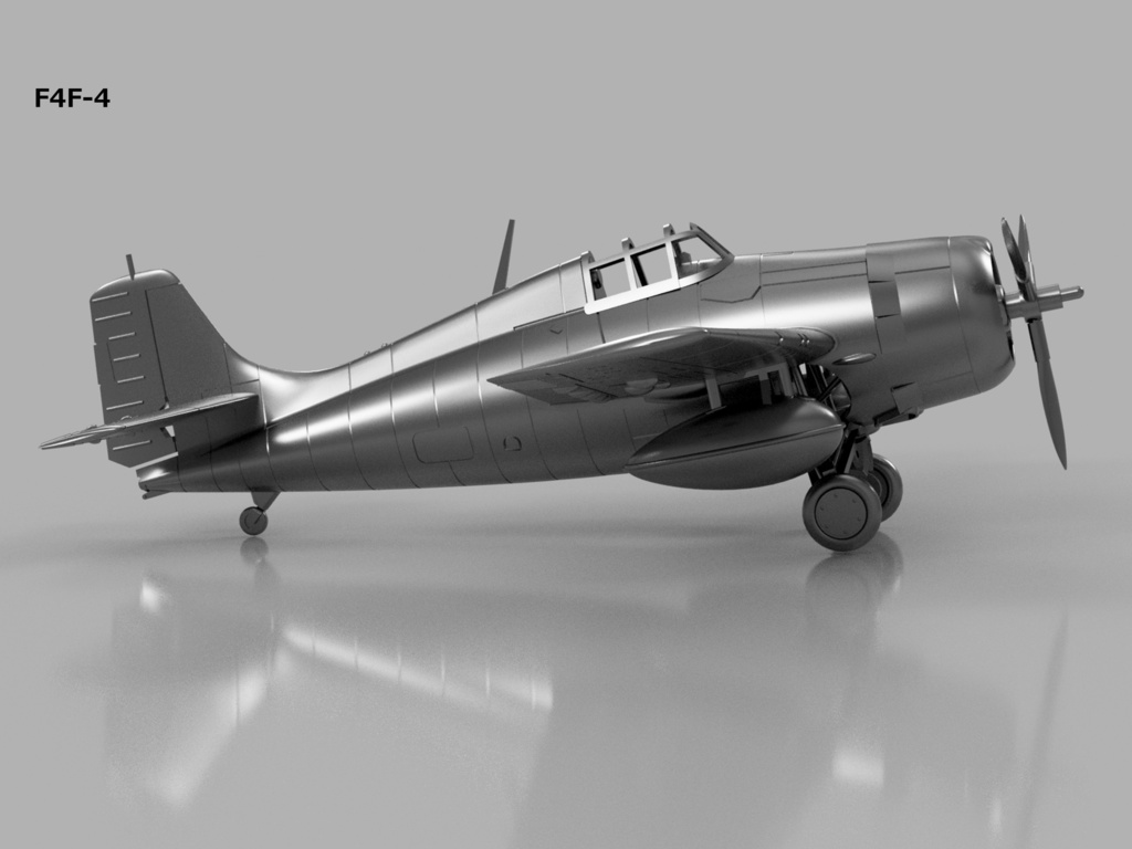 【2025年08月更新】【STLデータ】1/350 F4F-4/FM-1/FM-2 ワイルドキャット Wildcat