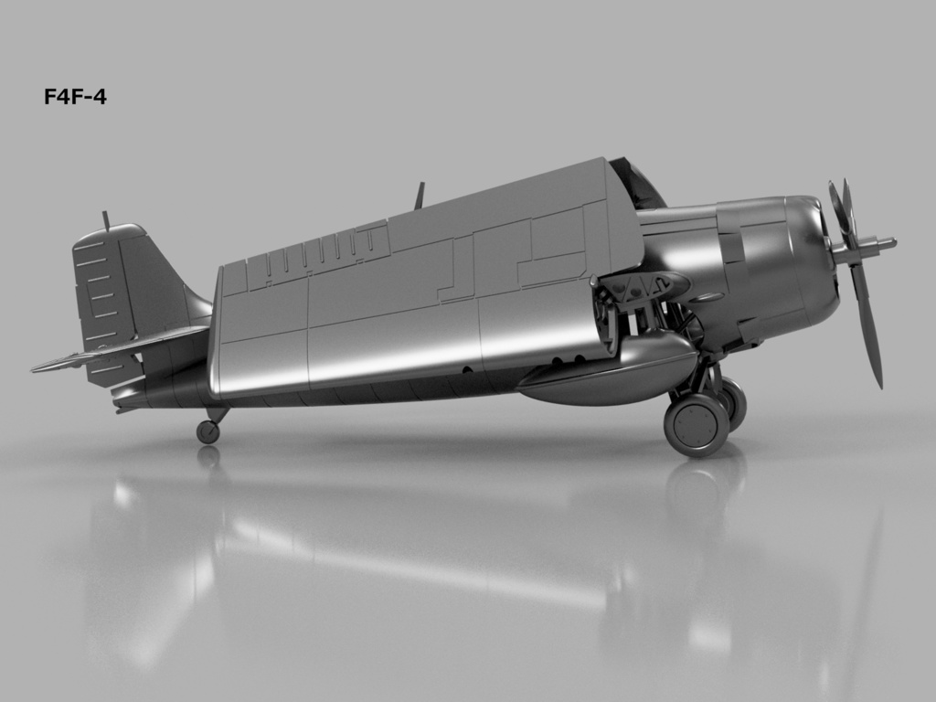 【2025年08月更新】【STLデータ】1/350 F4F-4/FM-1/FM-2 ワイルドキャット Wildcat
