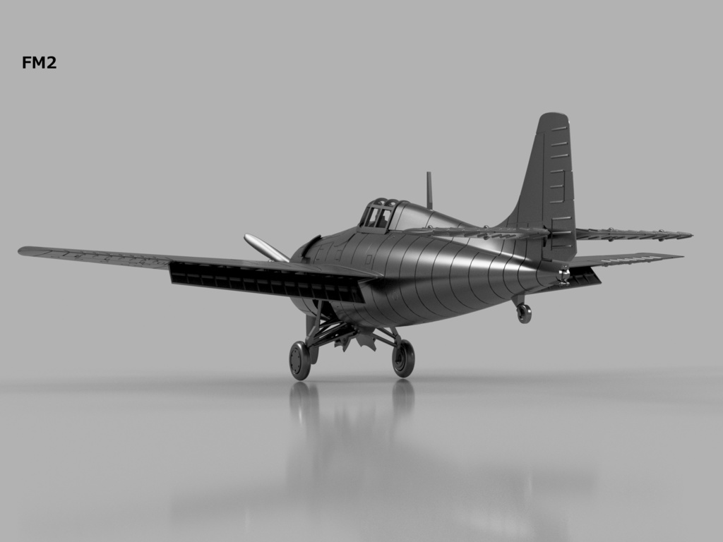 【2025年08月更新】【STLデータ】1/350 F4F-4/FM-1/FM-2 ワイルドキャット Wildcat