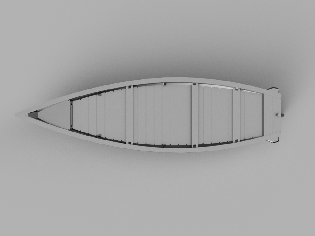 【STLデータ】1/350 日本海軍 6m通船 IJN 6m Sampan