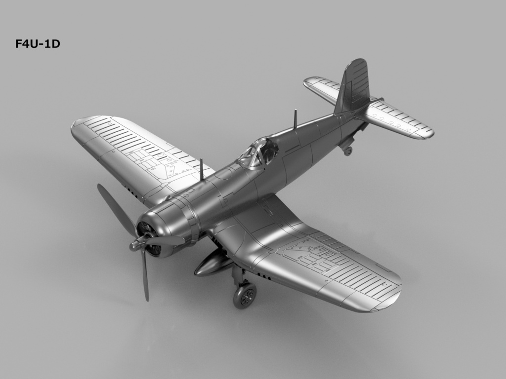 【STLデータ】1/350 F4U-1/1D/4/5/5N コルセア Corsair