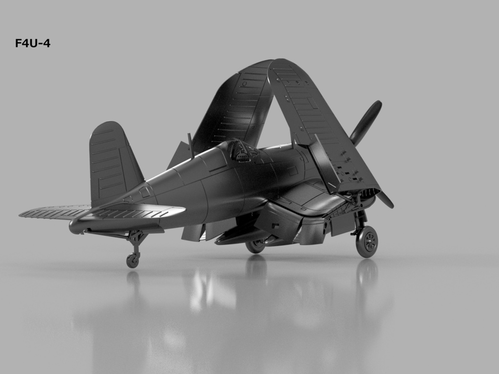 【STLデータ】1/350 F4U-1/1D/4/5/5N コルセア Corsair