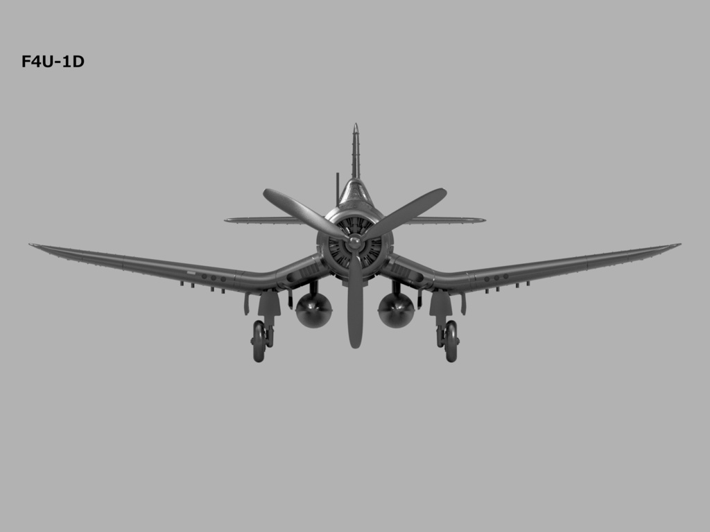【STLデータ】1/350 F4U-1/1D/4/5/5N コルセア Corsair