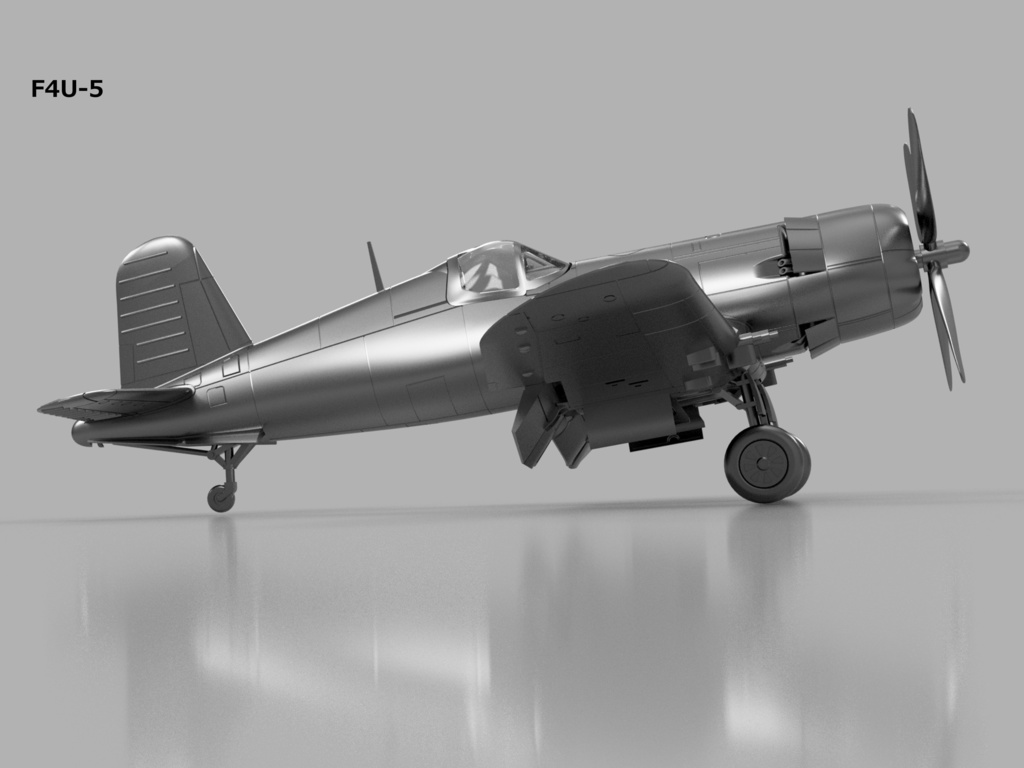 【STLデータ】1/350 F4U-1/1D/4/5/5N コルセア Corsair