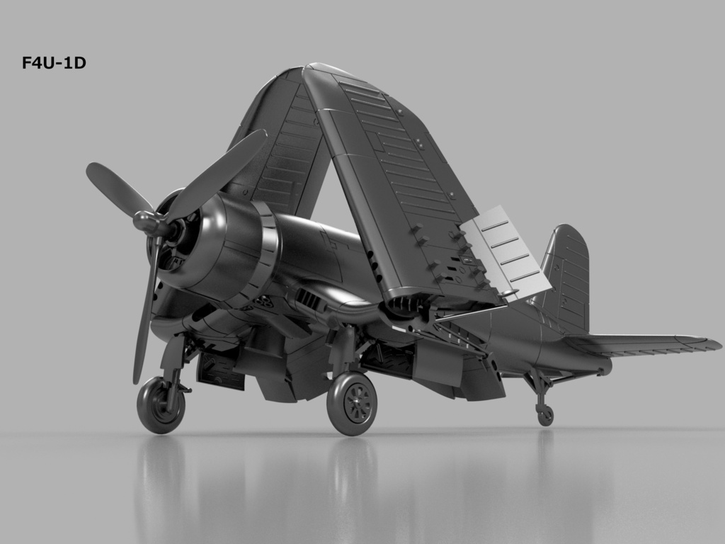 【STLデータ】1/350 F4U-1/1D/4/5/5N コルセア Corsair