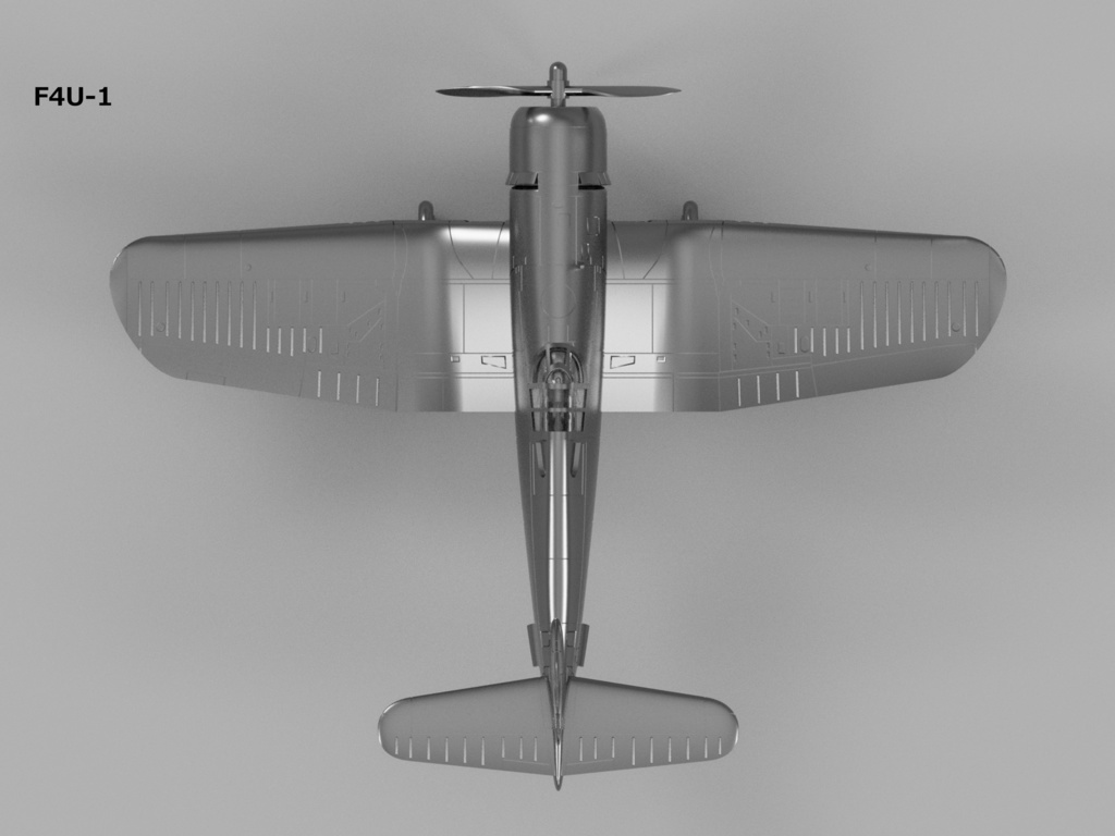 【STLデータ】1/350 F4U-1/1D/4/5/5N コルセア Corsair
