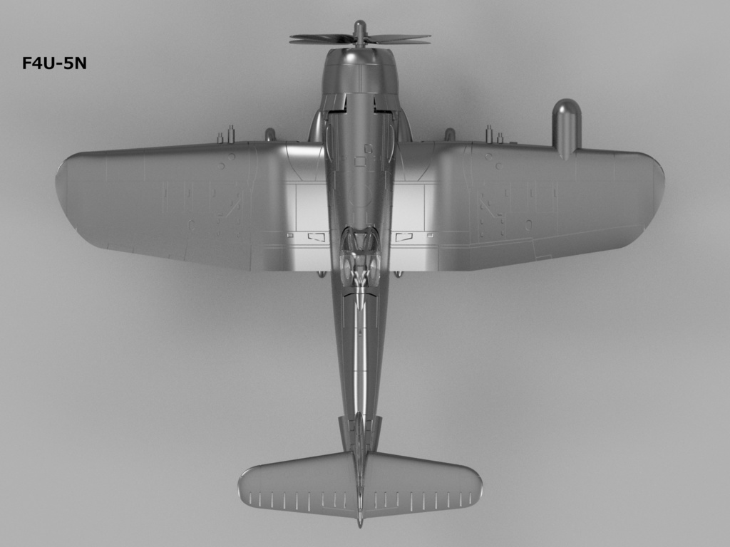 【STLデータ】1/350 F4U-1/1D/4/5/5N コルセア Corsair