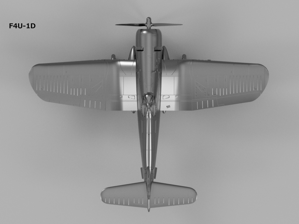 【STLデータ】1/350 F4U-1/1D/4/5/5N コルセア Corsair