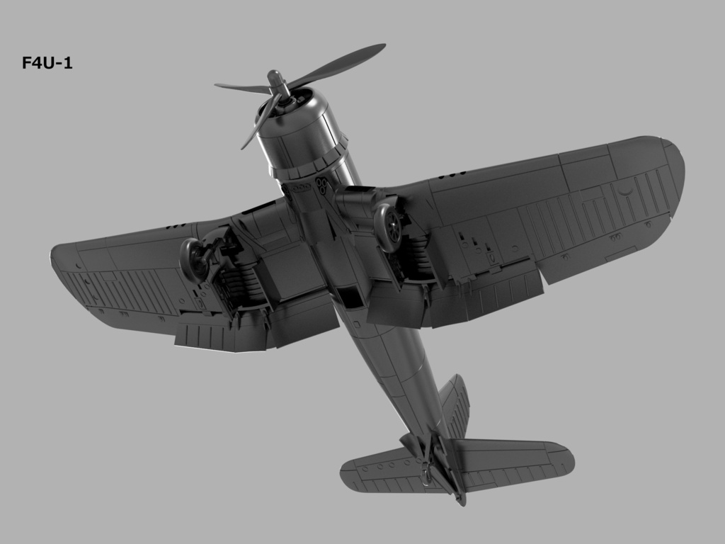 【STLデータ】1/350 F4U-1/1D/4/5/5N コルセア Corsair