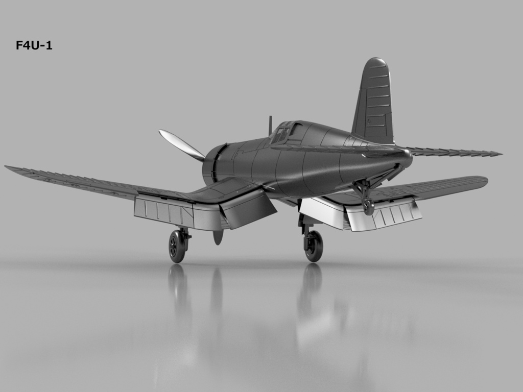 【STLデータ】1/350 F4U-1/1D/4/5/5N コルセア Corsair