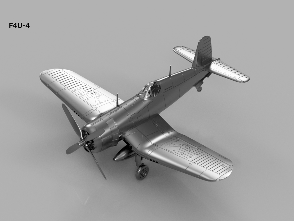 【STLデータ】1/350 F4U-1/1D/4/5/5N コルセア Corsair