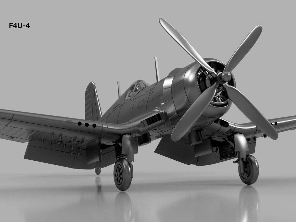 【STLデータ】1/350 F4U-1/1D/4/5/5N コルセア Corsair
