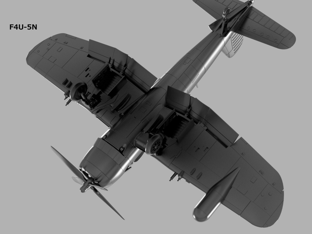 【STLデータ】1/350 F4U-1/1D/4/5/5N コルセア Corsair
