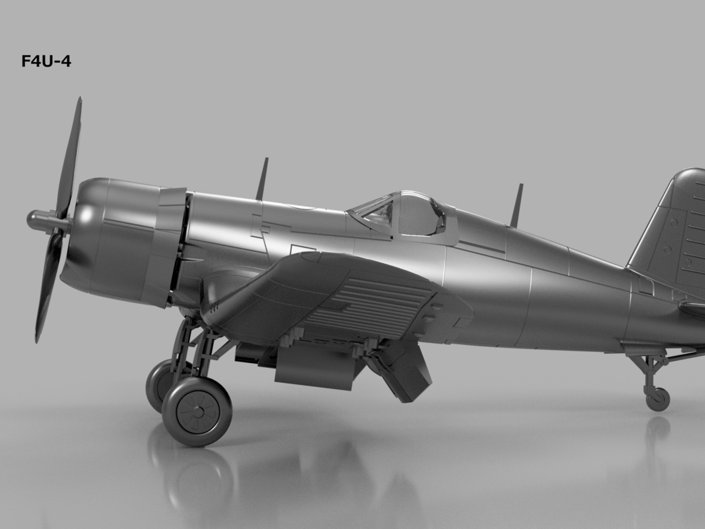 【STLデータ】1/350 F4U-1/1D/4/5/5N コルセア Corsair