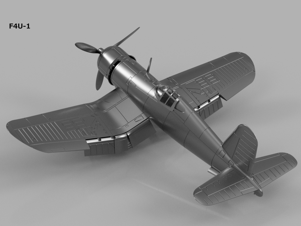 【STLデータ】1/350 F4U-1/1D/4/5/5N コルセア Corsair