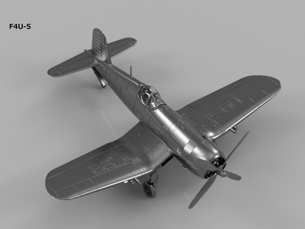 【STLデータ】1/350 F4U-1/1D/4/5/5N コルセア Corsair