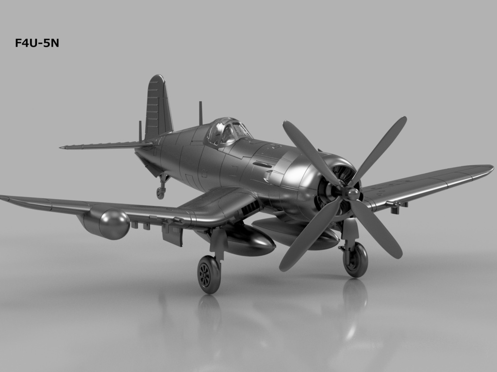 【STLデータ】1/350 F4U-1/1D/4/5/5N コルセア Corsair