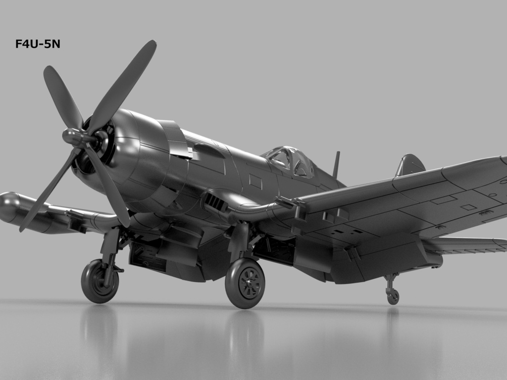 【STLデータ】1/350 F4U-1/1D/4/5/5N コルセア Corsair