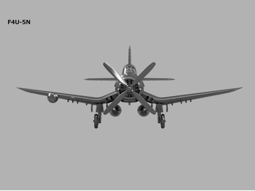 【STLデータ】1/350 F4U-1/1D/4/5/5N コルセア Corsair
