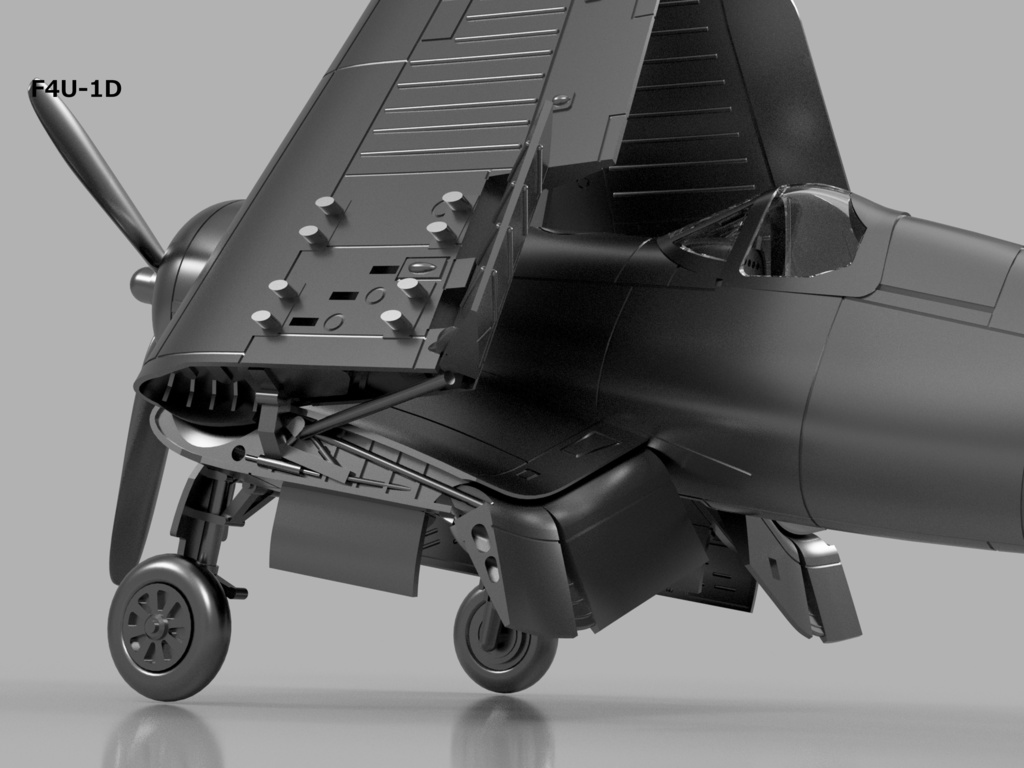 【STLデータ】1/350 F4U-1/1D/4/5/5N コルセア Corsair