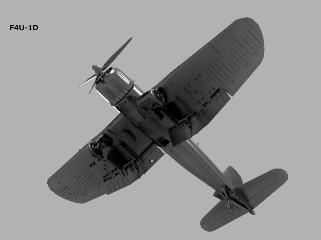 【STLデータ】1/350 F4U-1/1D/4/5/5N コルセア Corsair