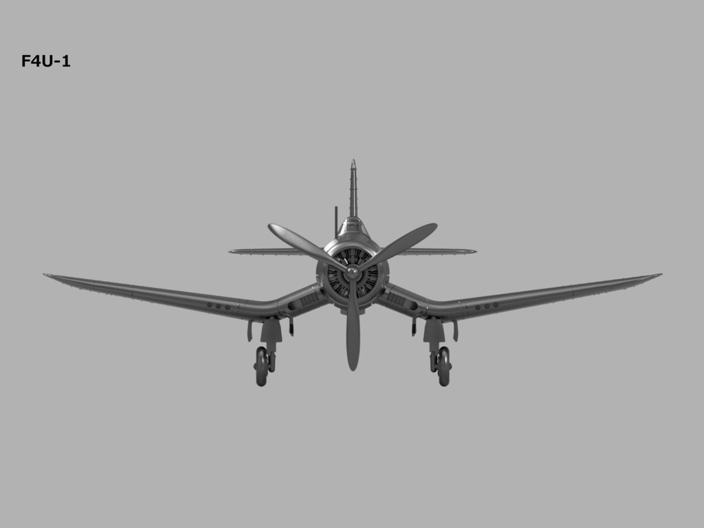 【STLデータ】1/350 F4U-1/1D/4/5/5N コルセア Corsair