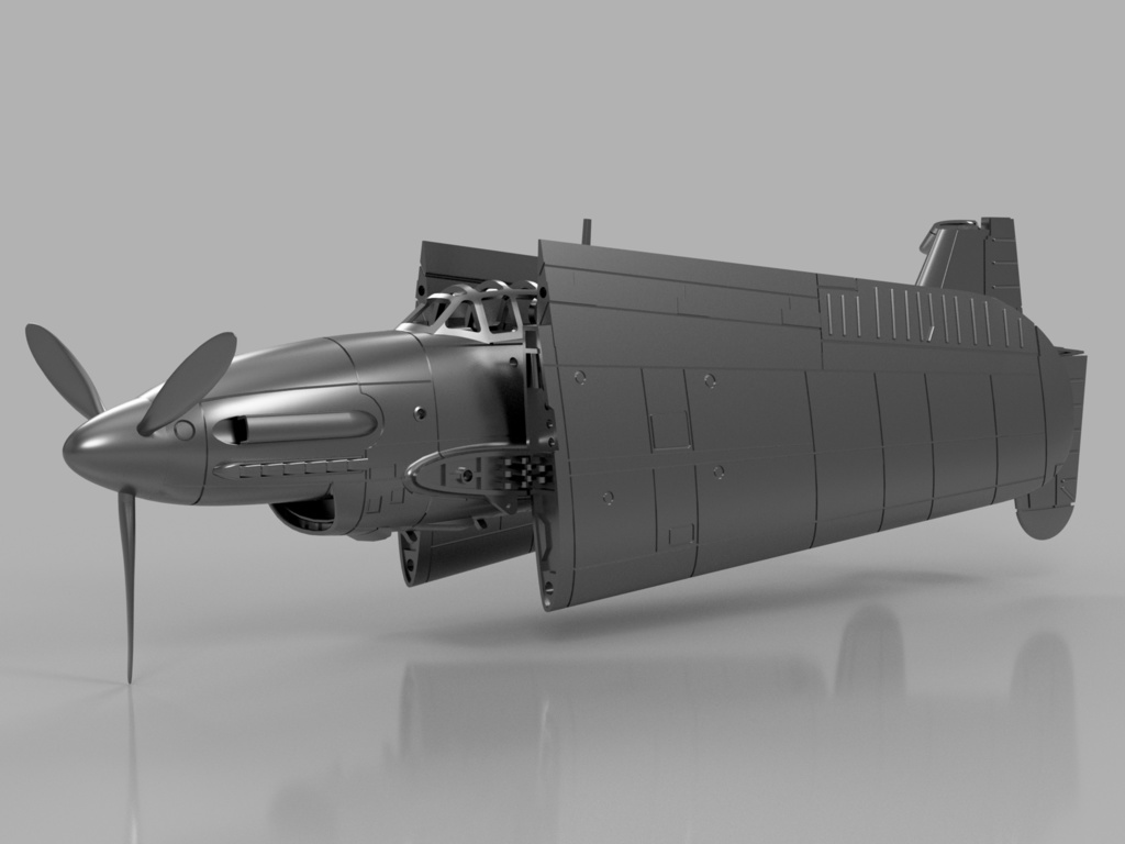 【STLデータ】1/350 M6A1 晴嵐 Seiran