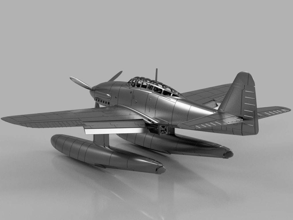 【STLデータ】1/350 M6A1 晴嵐 Seiran