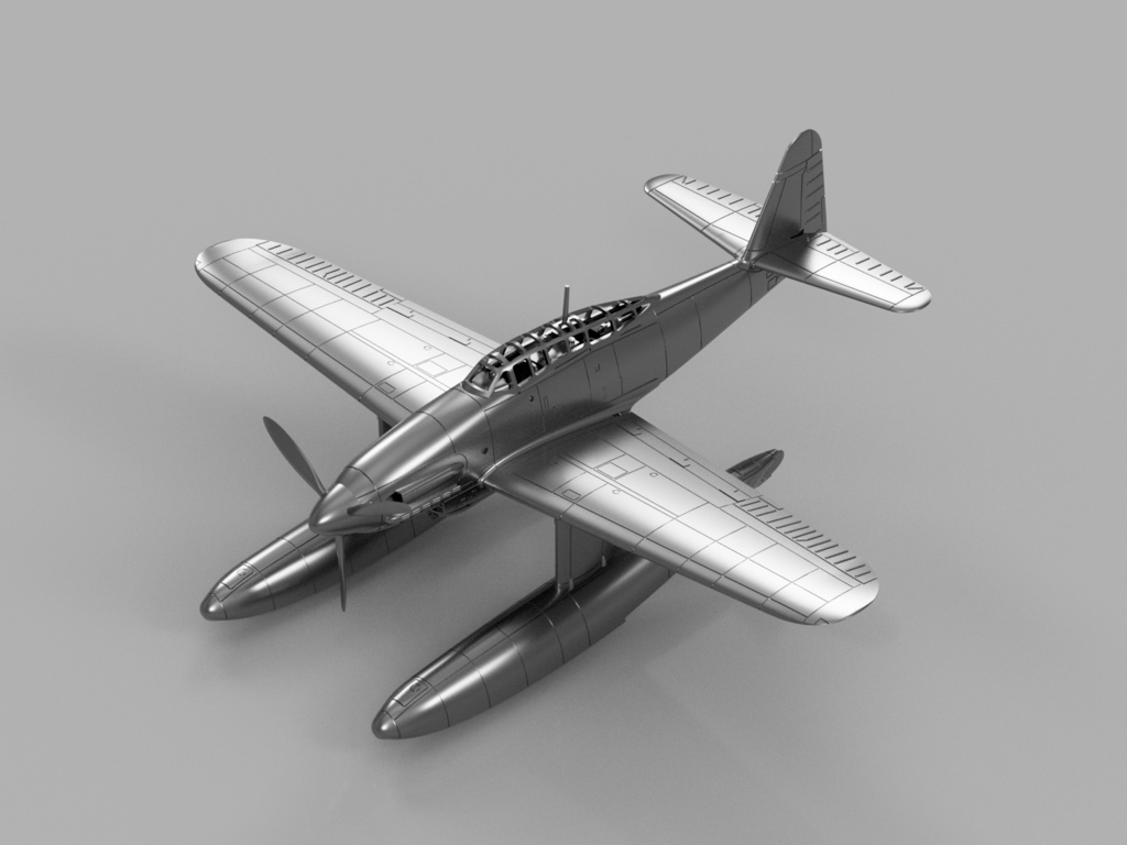 【STLデータ】1/350 M6A1 晴嵐 Seiran