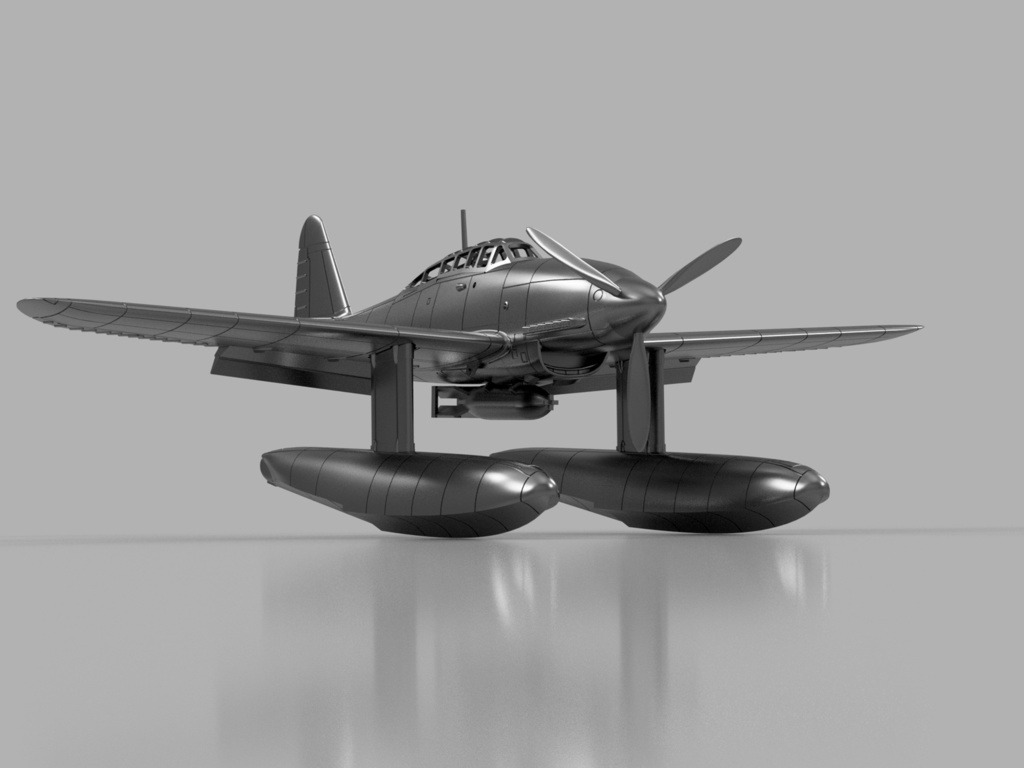 【STLデータ】1/350 M6A1 晴嵐 Seiran