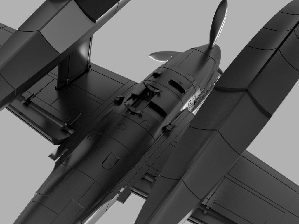 【STLデータ】1/350 M6A1 晴嵐 Seiran