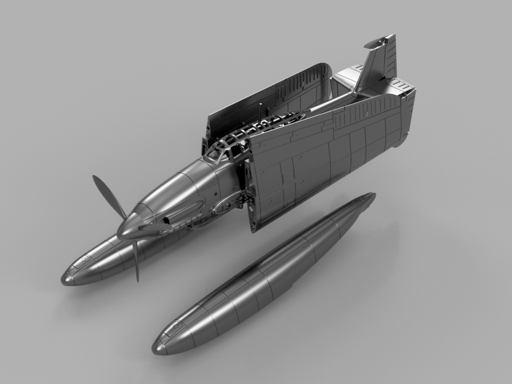 【STLデータ】1/350 M6A1 晴嵐 Seiran