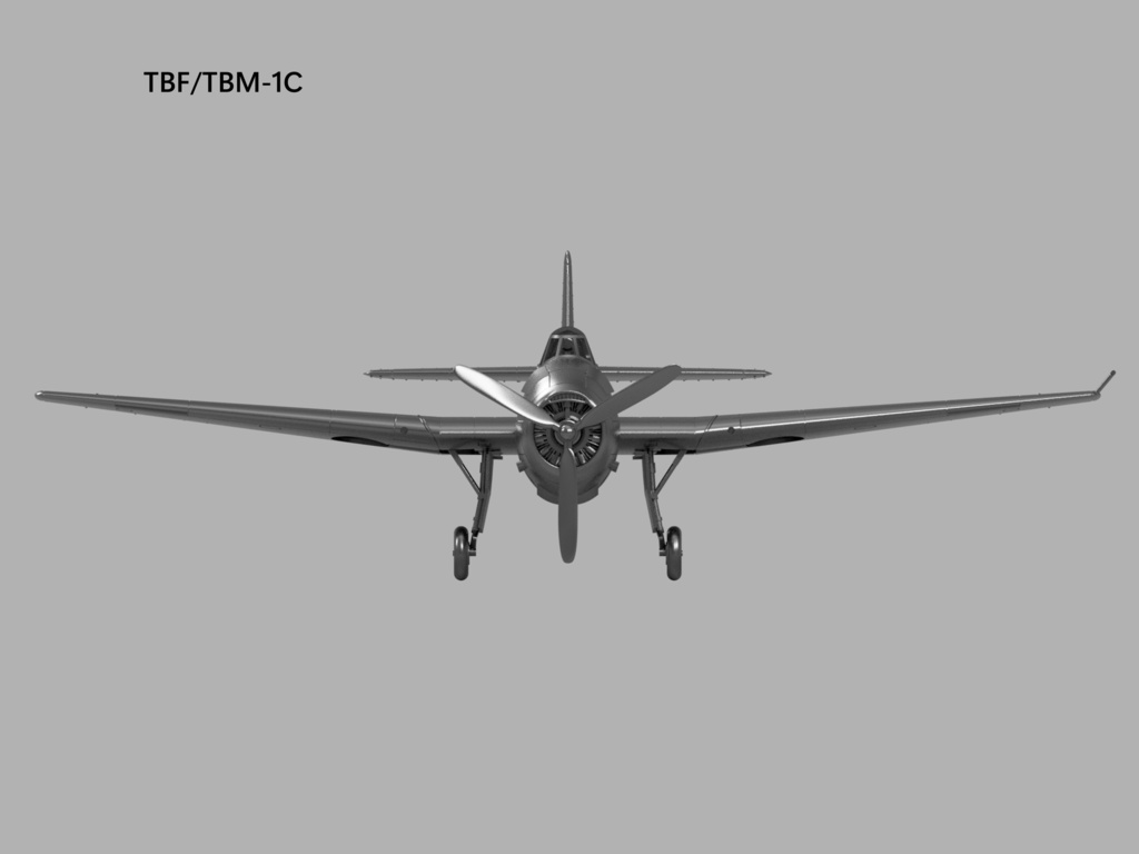 【STLデータ】1/350 TBF/TBM-1/1C/1D/3/3D/3E アベンジャー Avenger