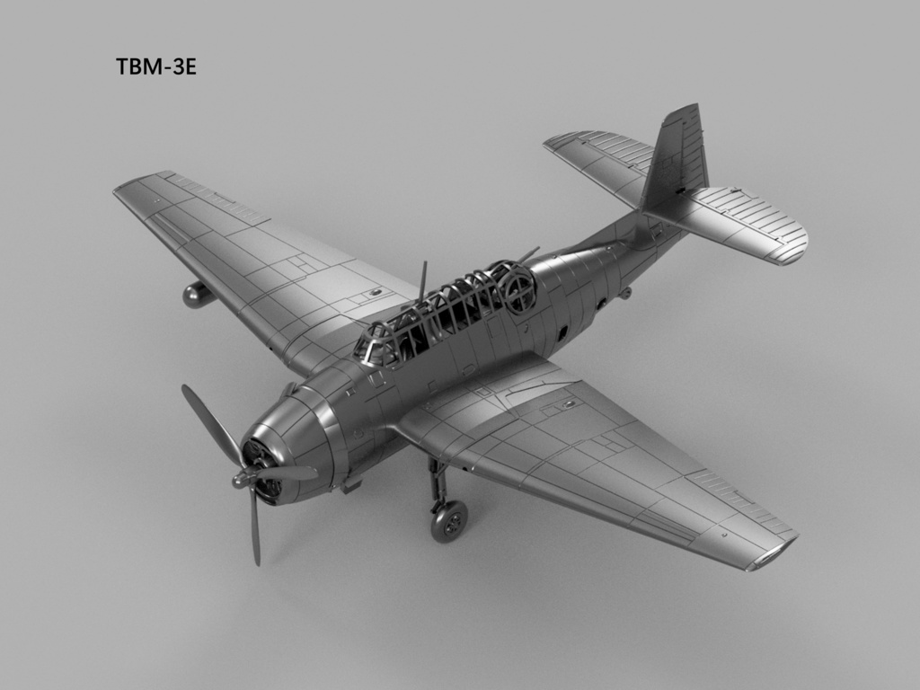【STLデータ】1/350 TBF/TBM-1/1C/1D/3/3D/3E アベンジャー Avenger