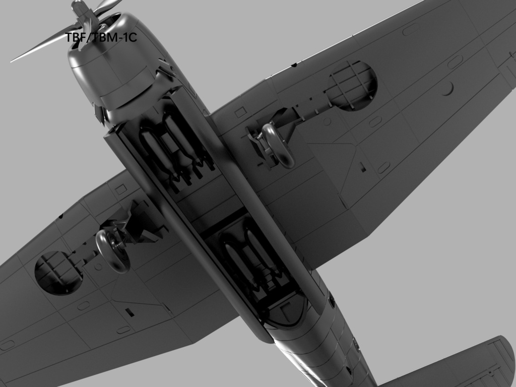 【STLデータ】1/350 TBF/TBM-1/1C/1D/3/3D/3E アベンジャー Avenger