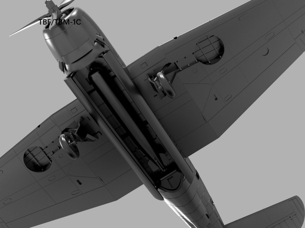 【STLデータ】1/350 TBF/TBM-1/1C/1D/3/3D/3E アベンジャー Avenger