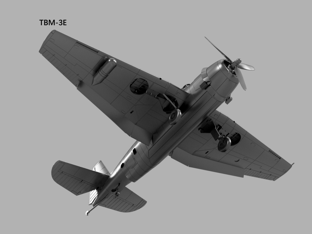【STLデータ】1/350 TBF/TBM-1/1C/1D/3/3D/3E アベンジャー Avenger