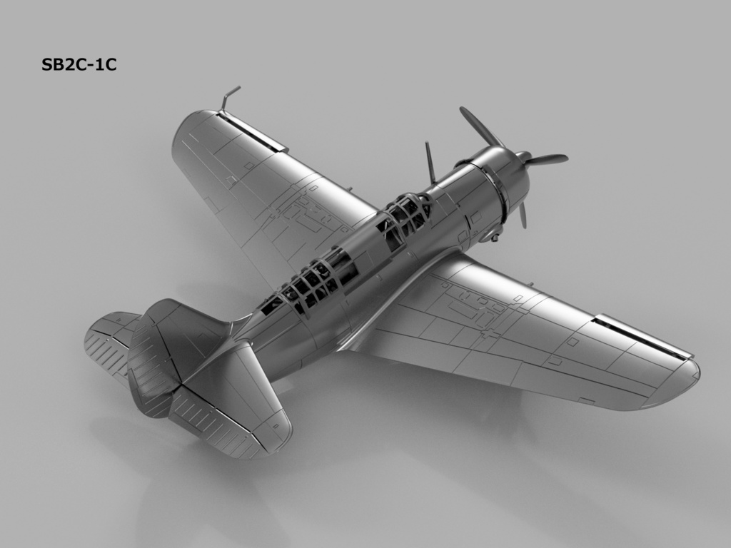 【26年02月更新】【STLデータ】1/350 SB2C-1C/3/4/4E ヘルダイバー Helldiver