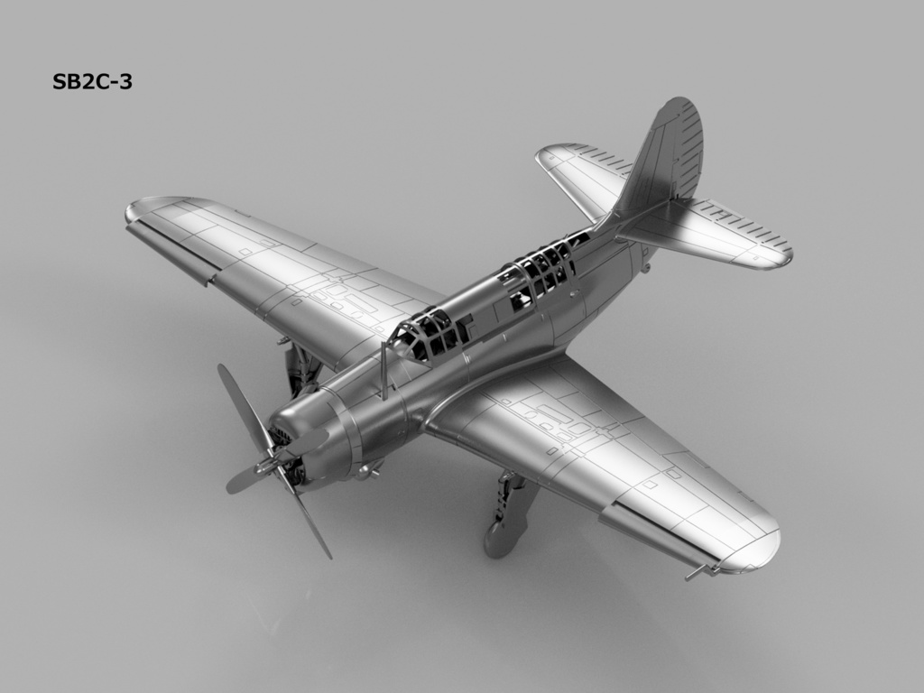 【26年02月更新】【STLデータ】1/350 SB2C-1C/3/4/4E ヘルダイバー Helldiver