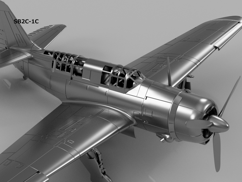 【26年02月更新】【STLデータ】1/350 SB2C-1C/3/4/4E ヘルダイバー Helldiver