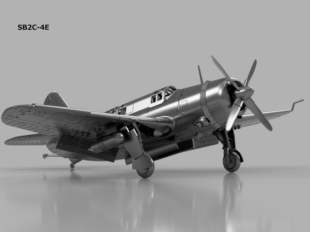 【26年02月更新】【STLデータ】1/350 SB2C-1C/3/4/4E ヘルダイバー Helldiver