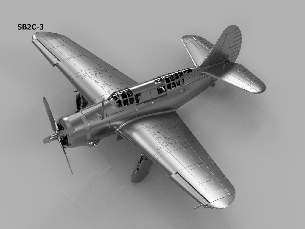 【26年02月更新】【STLデータ】1/350 SB2C-1C/3/4/4E ヘルダイバー Helldiver