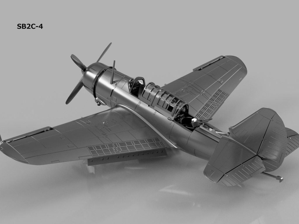 【26年02月更新】【STLデータ】1/350 SB2C-1C/3/4/4E ヘルダイバー Helldiver