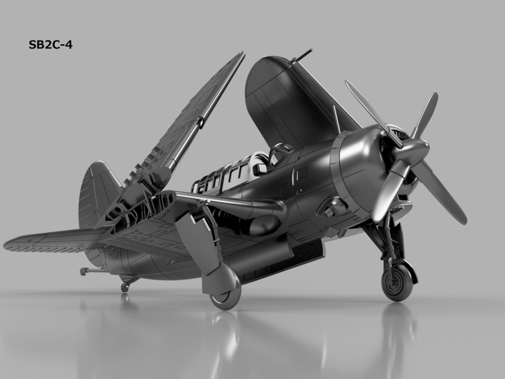 【26年02月更新】【STLデータ】1/350 SB2C-1C/3/4/4E ヘルダイバー Helldiver
