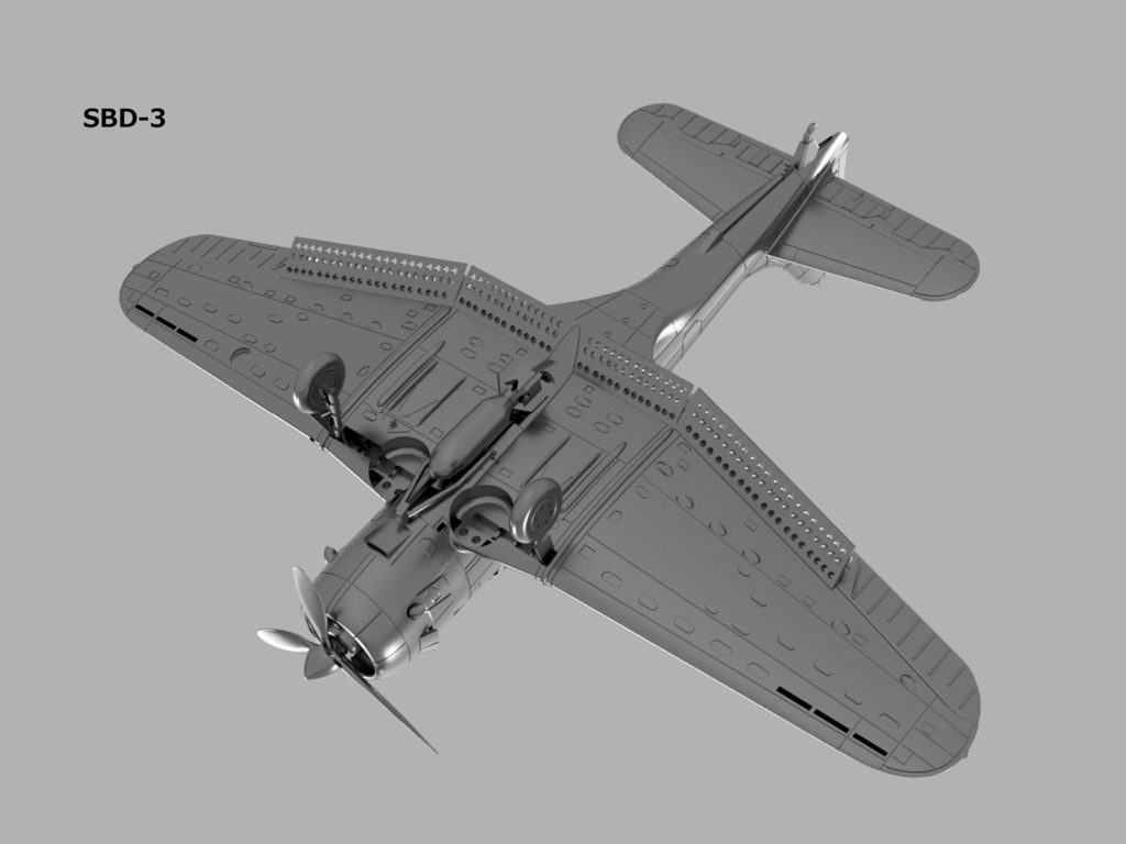 【STLデータ】1/350 SBD-1/2/3/4/5 ドーントレス Dauntless