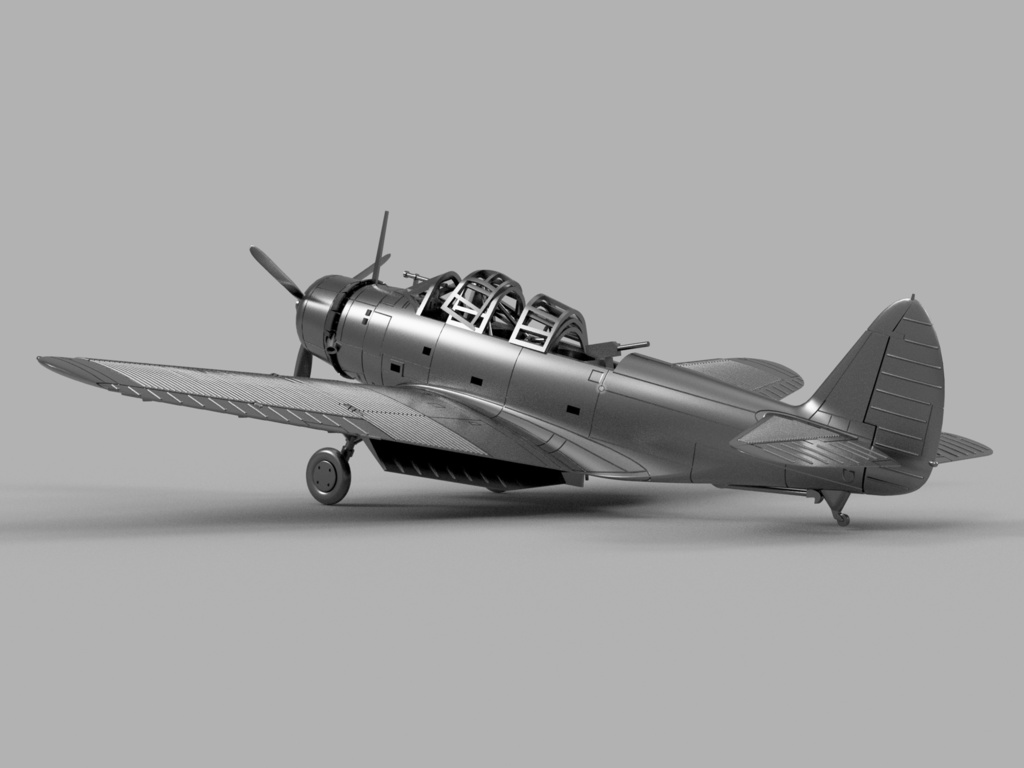 【STLデータ】1/350 TBD-1 デバステーター Devastator