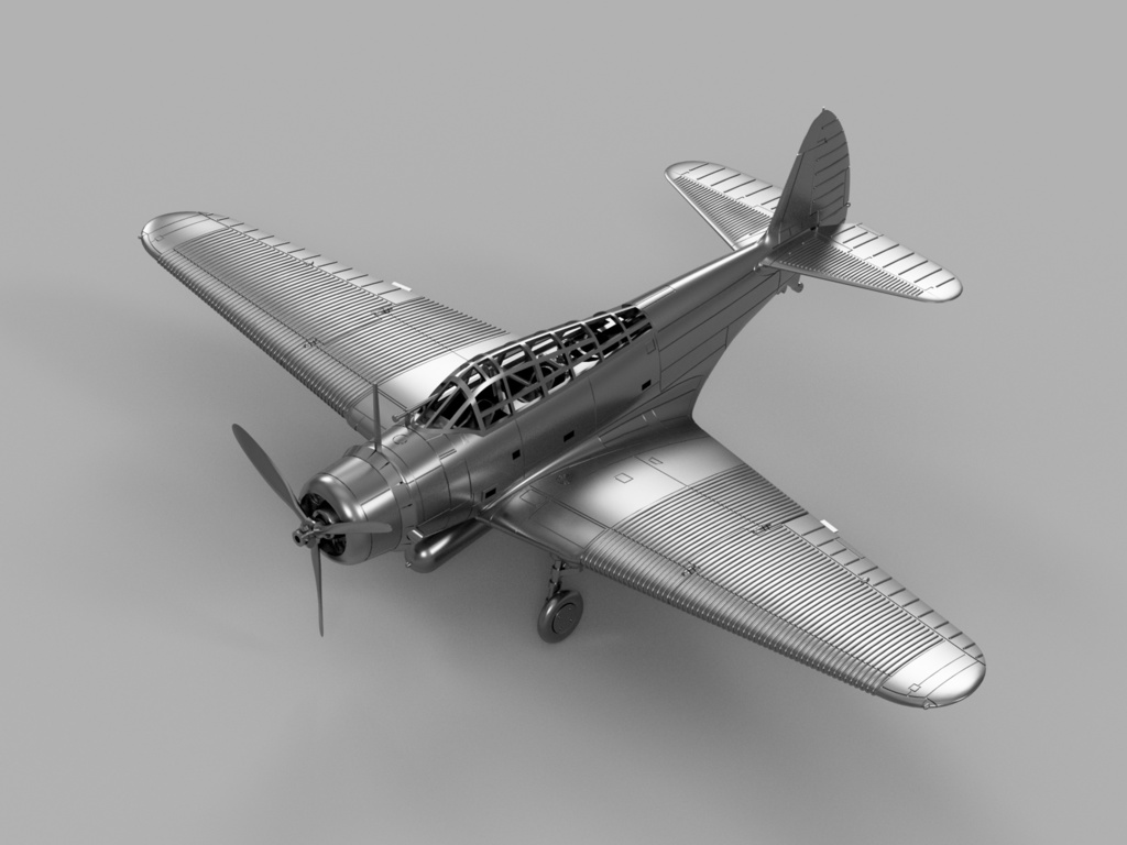 【STLデータ】1/350 TBD-1 デバステーター Devastator